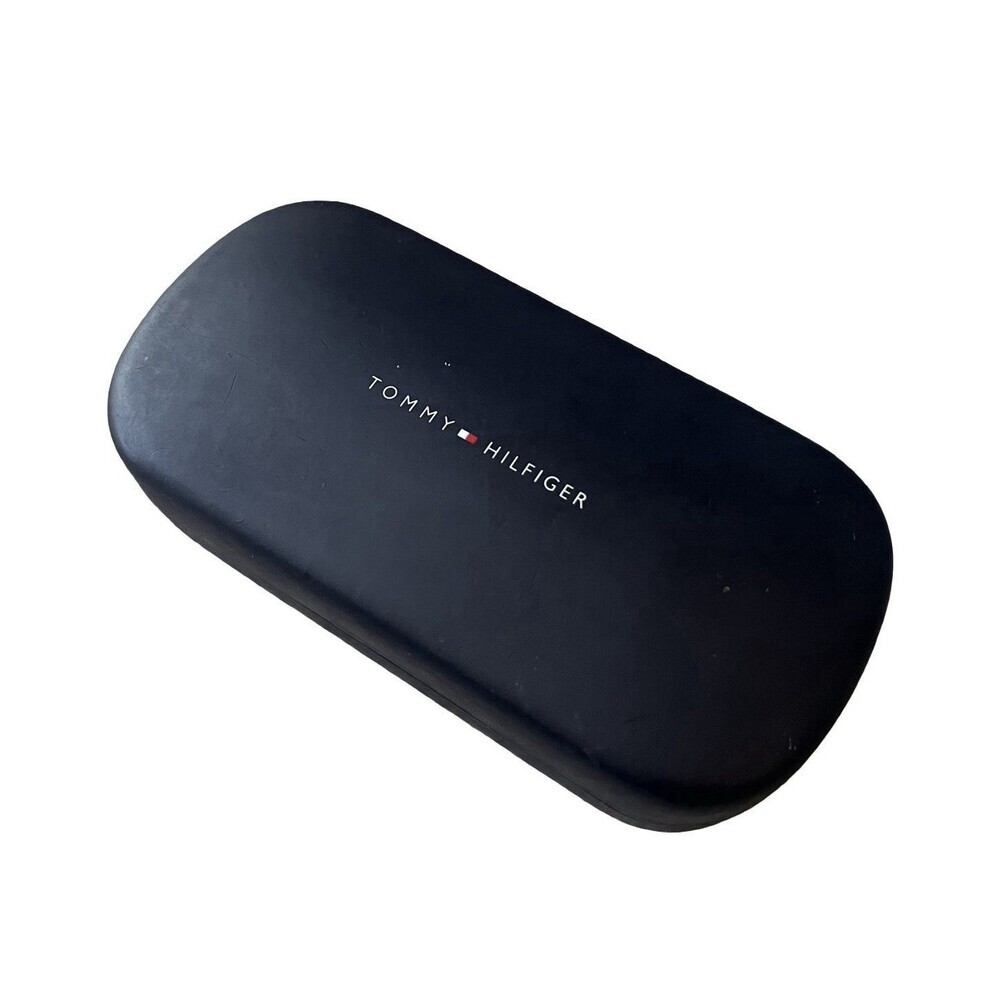 Tommy Hilfiger‎ Navy Blue Eyeglasses Sunglasses Hard Clam Shell Case Only